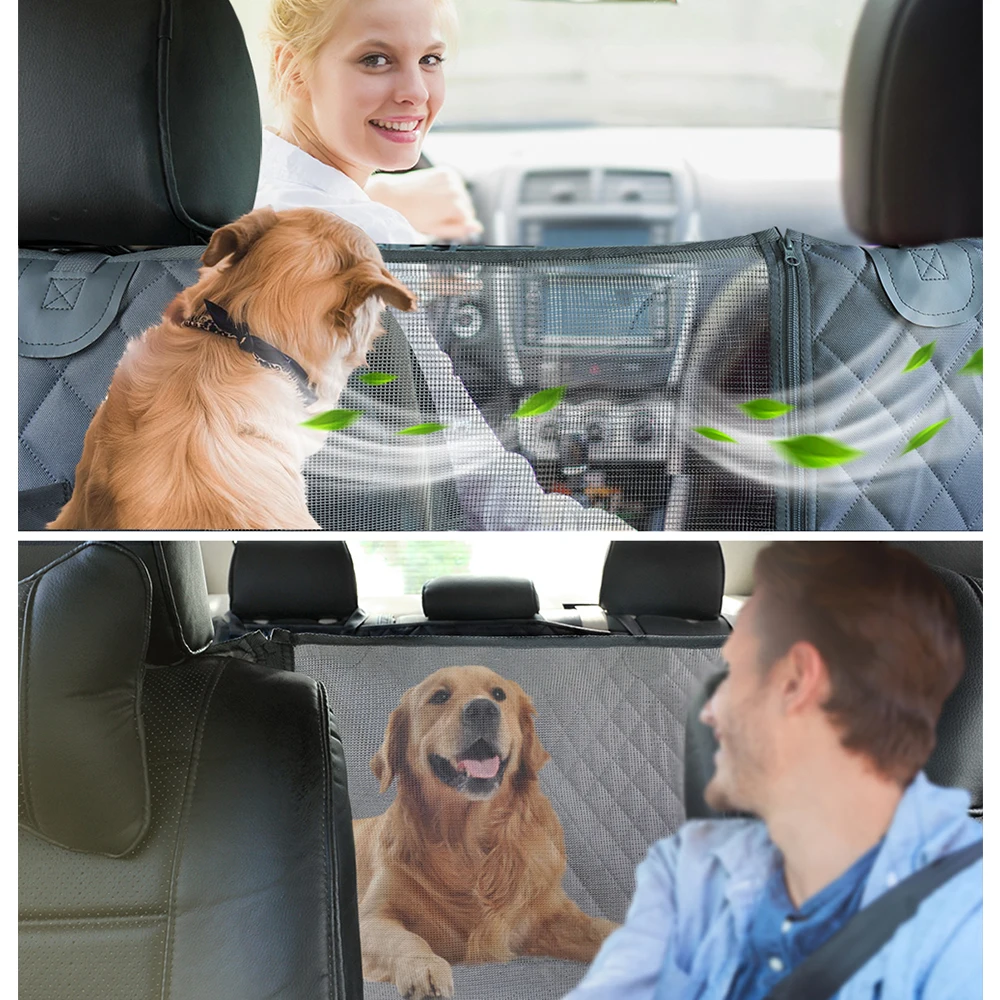 Waterproof Dog Car Seat Cover – Rear Back Seat Protector & Hammock for Travel 3