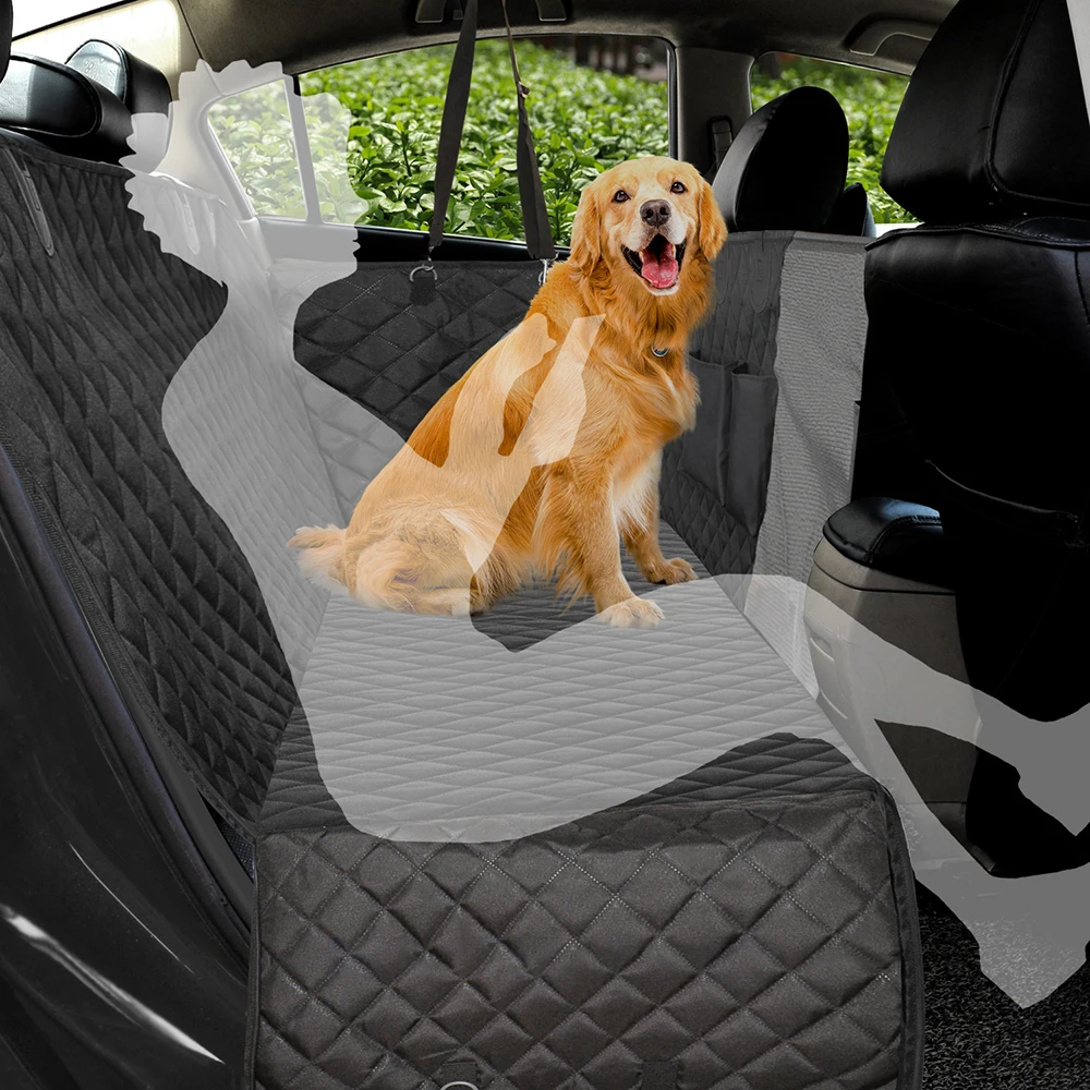Waterproof Dog Car Seat Cover – Rear Back Seat Protector & Hammock for Travel 2