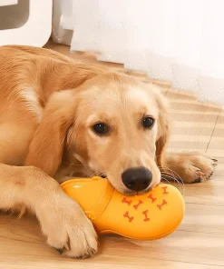 Dog Squeaky Latex Slipper Toy – Chew-Resistant Self-Play Toy for Puppies & Dogs 4